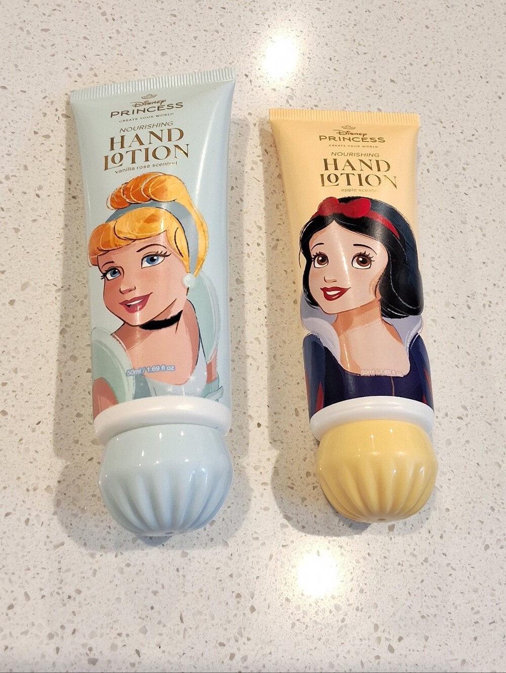 Disney Princess Nourishing Hand Lotions Bundle, Snow White & Cinderella Set